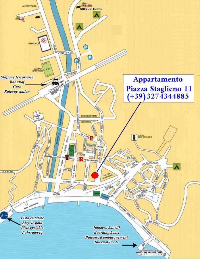 Piazza Staglieno - Appartamento Centralissimo A 30M Dalla Spiaggia 레반토 외부 사진